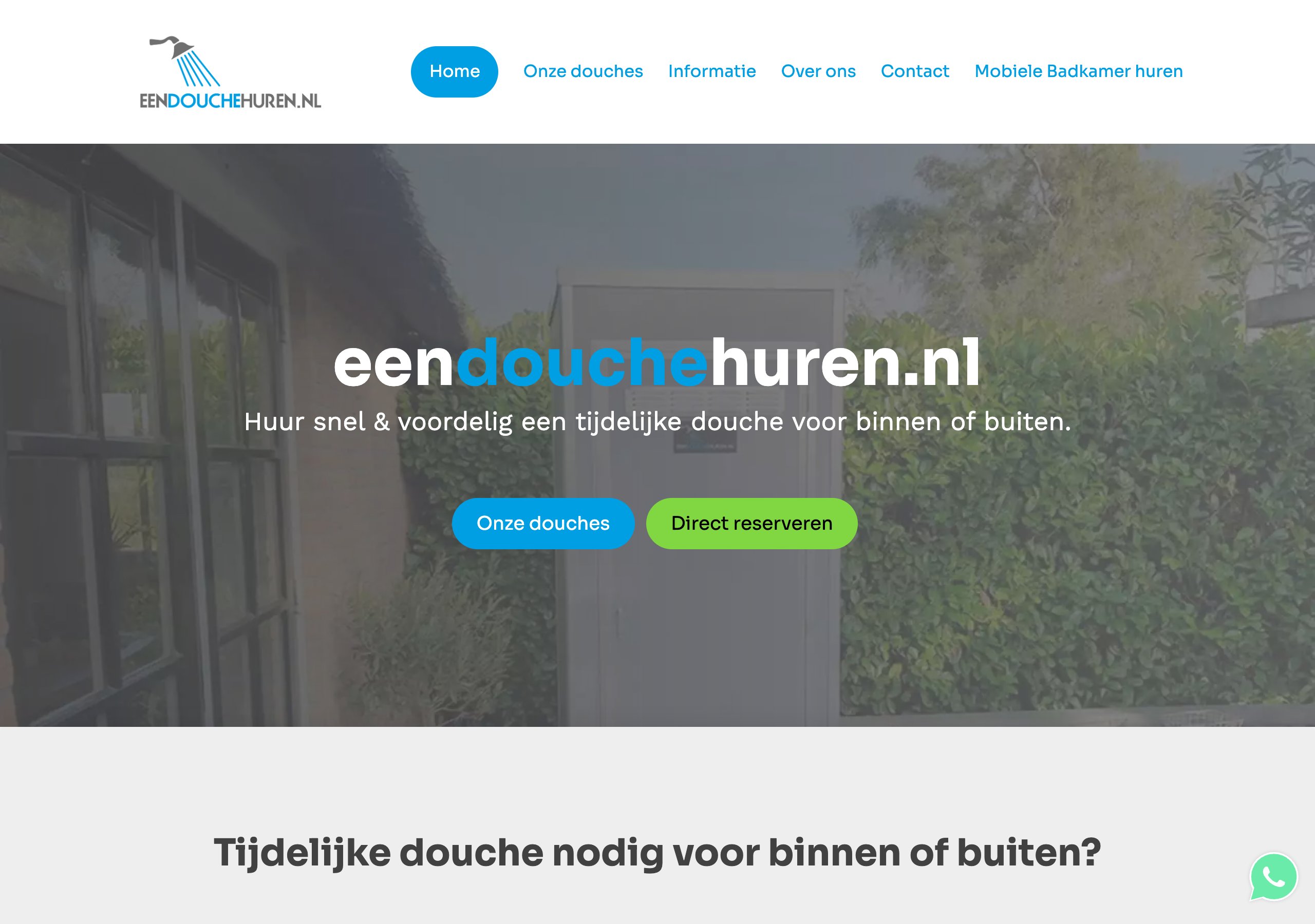 Een Douche Huren website