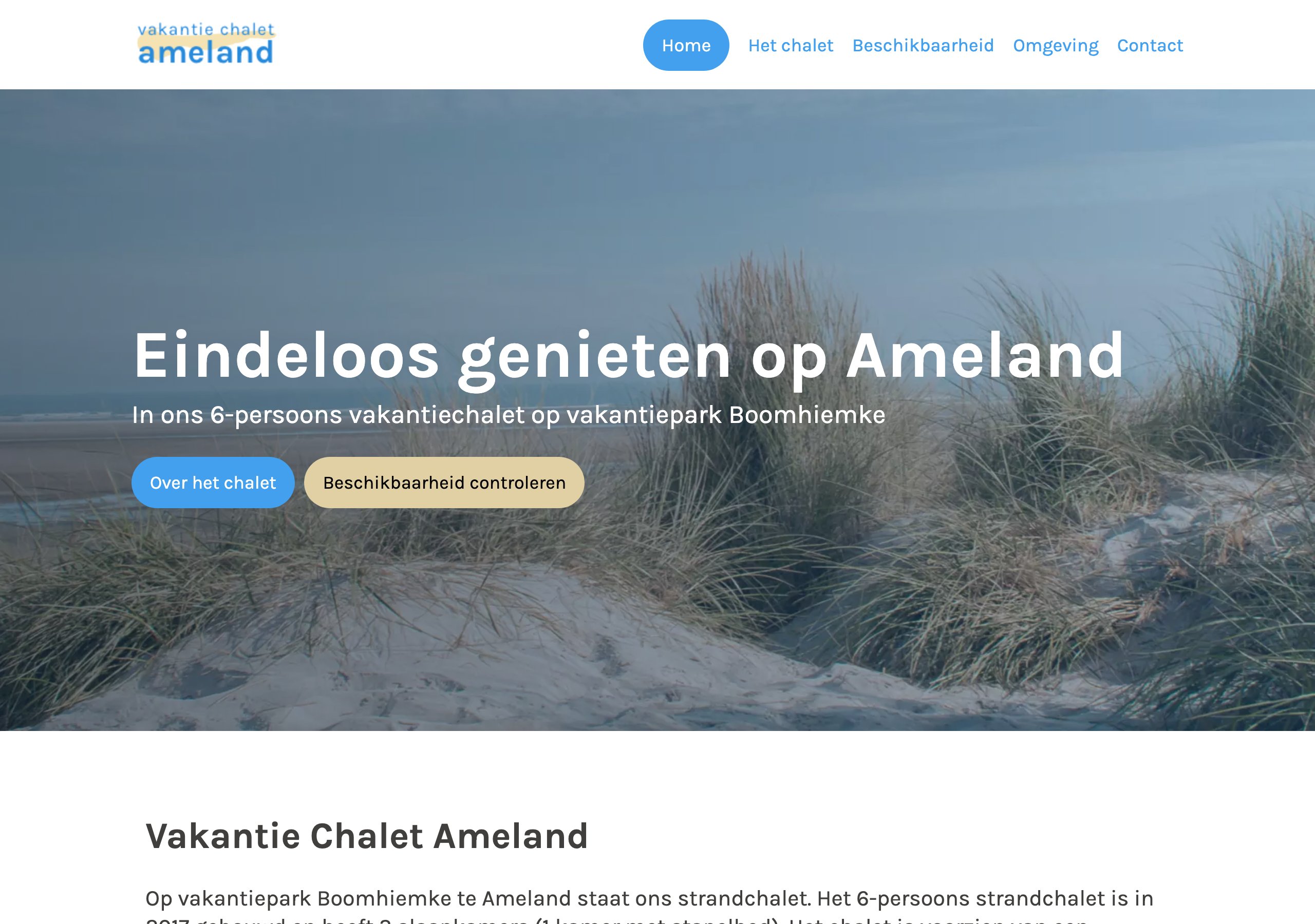 Vakantie Chalet Ameland